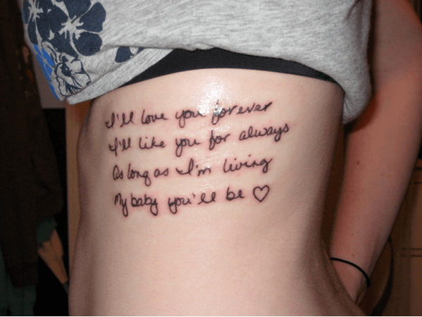Very Short Tattoo Love Quotes for Her