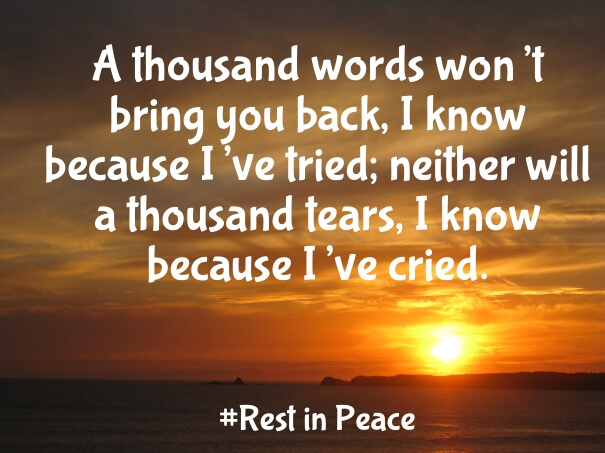 Rest in Peace Quotes with Pictures - RIP Sayings