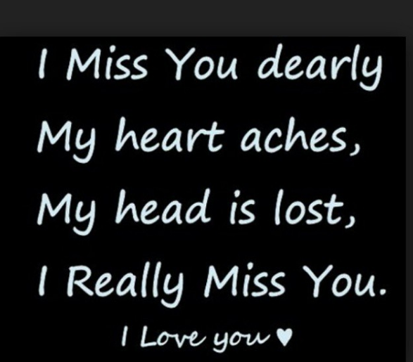 I Miss You I Love You Quote