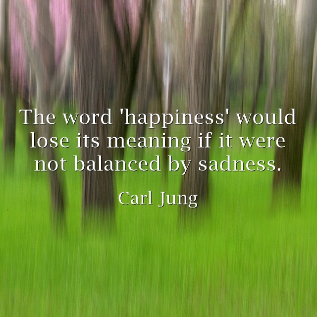 Carl Jung Quote about The word happiness