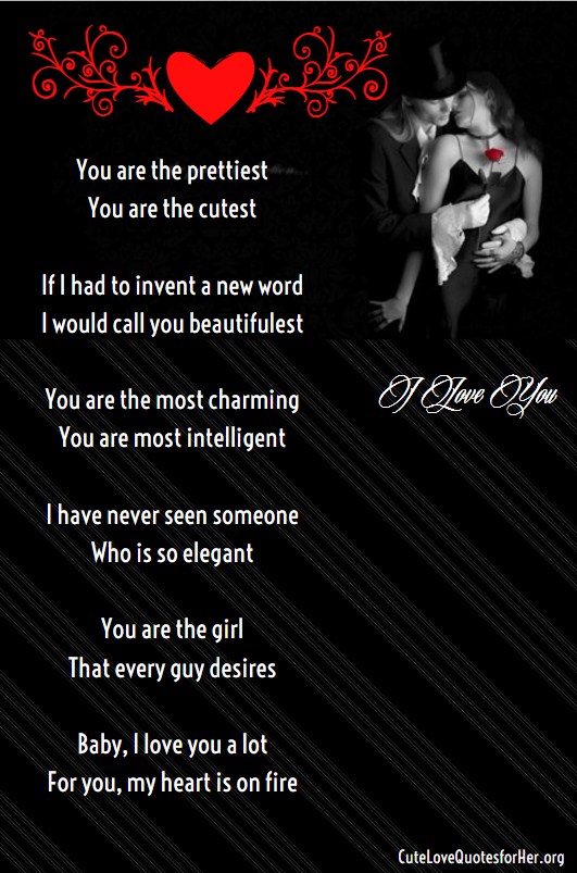 You Are Beautiful Love Poem For Her Love Quotes For Girlfriend Love