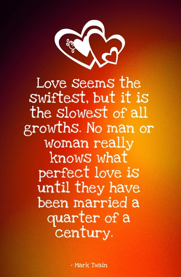 quotes about love by legend Mark Twain