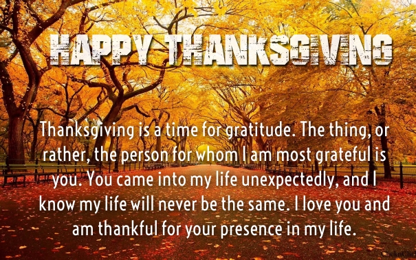 cute happy thanksgiving day love quotes