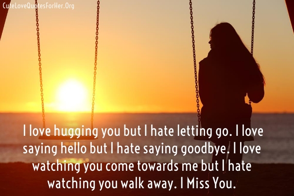 Missing You Love Quotes For Boyfriend Husband