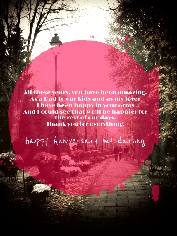 Short Anniversary Quotes for Husband with red picture