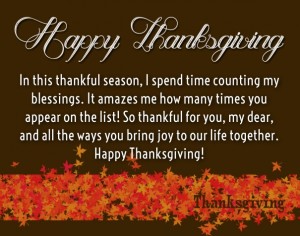 Thanksgiving Love Quotes for Her - Thank You Sayings