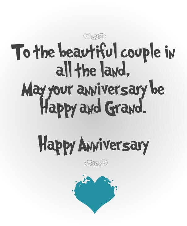 Happy wedding anniversary wishes for cards