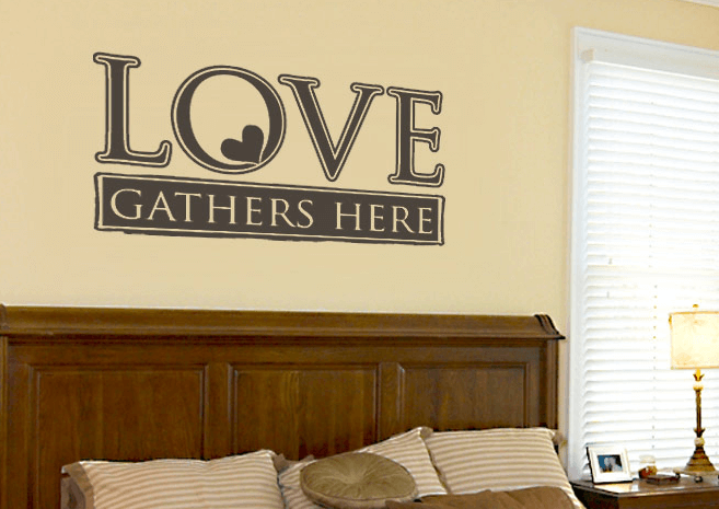 Most love saying wall decal for couples bedroom