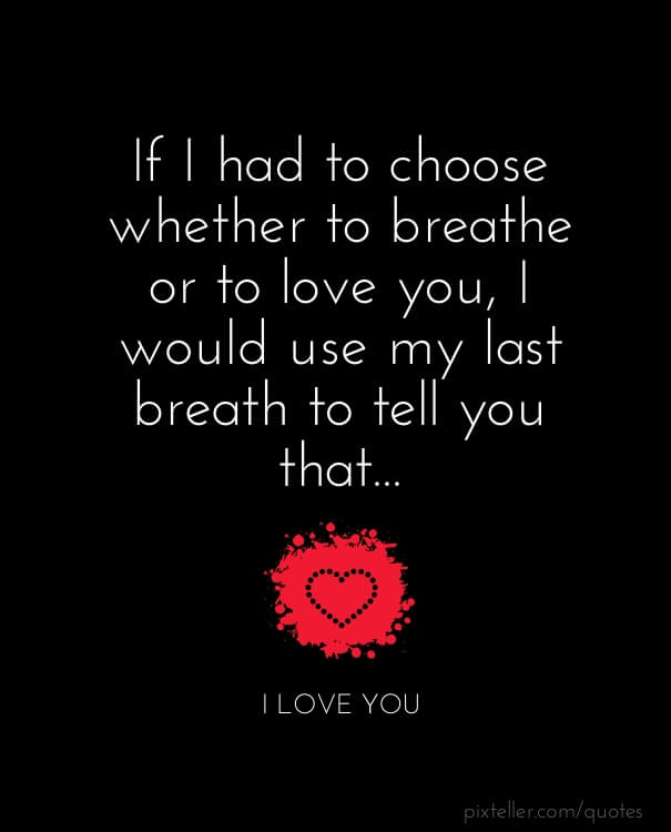 best love quote to say I love you