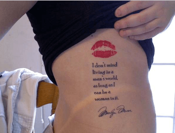 lovely tattoo quote for women