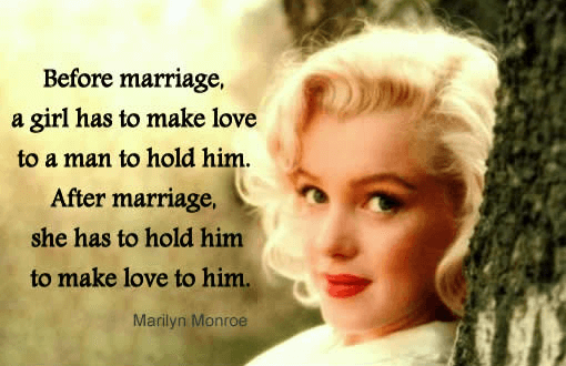 marilyn monroe quotes about marriage