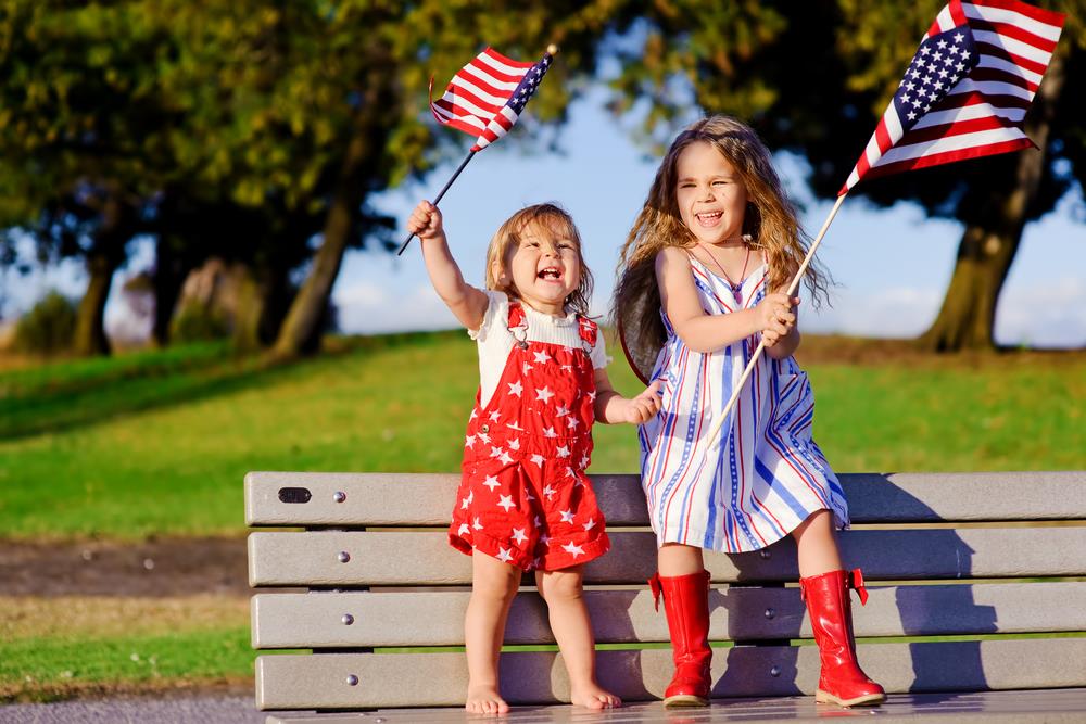 memorial day flags kids images