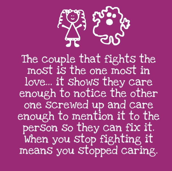 Love Quotes and Real Facts for Couples that Fight
