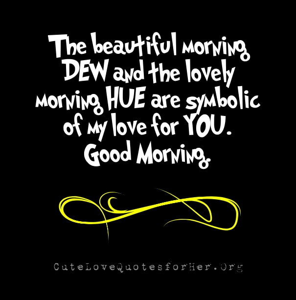 romantic good morning quote