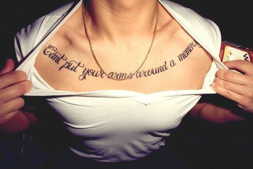 most sexy quote tattoo placement for women