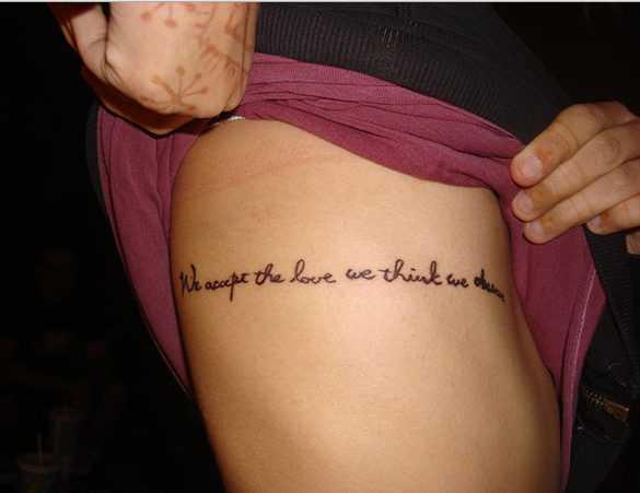 tattoo saying for her to look hot