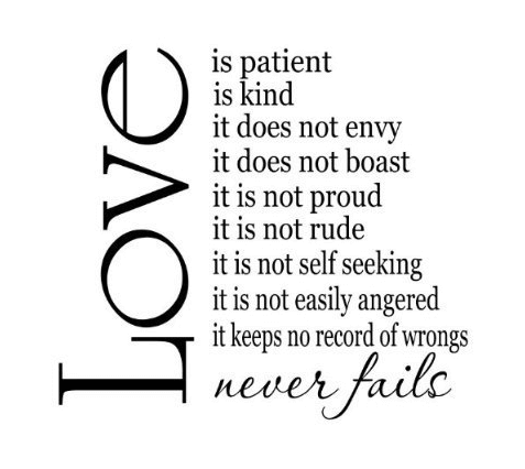 verse love is patient love is kind