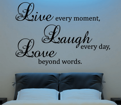 wall decal phrases quotes personalized