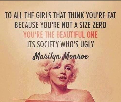 Famous women quotes about fat and plus size