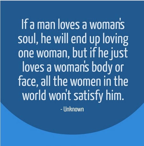 Women love and man love quote