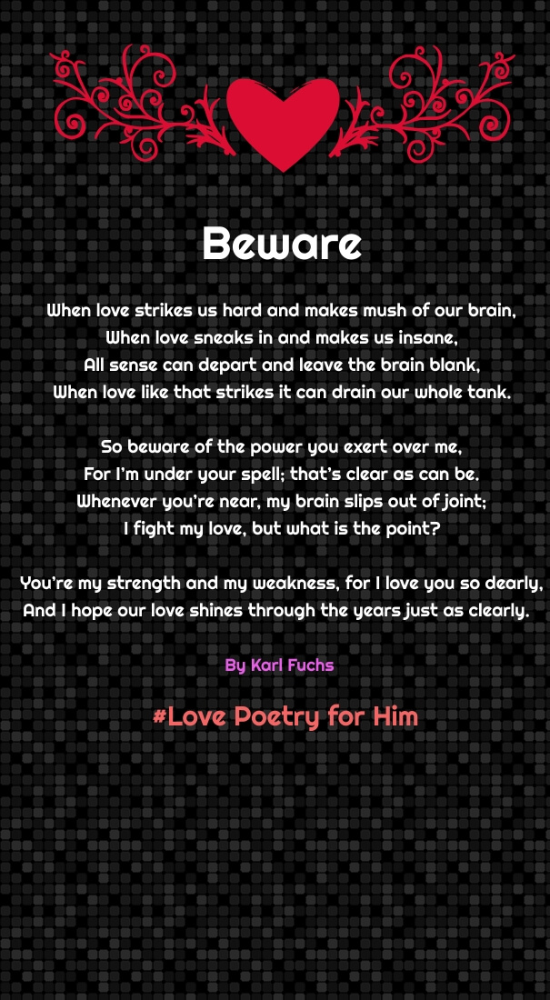 Why i love you poems for him