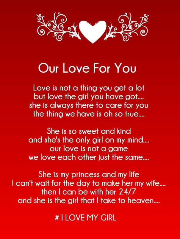 Forever poem my love My love