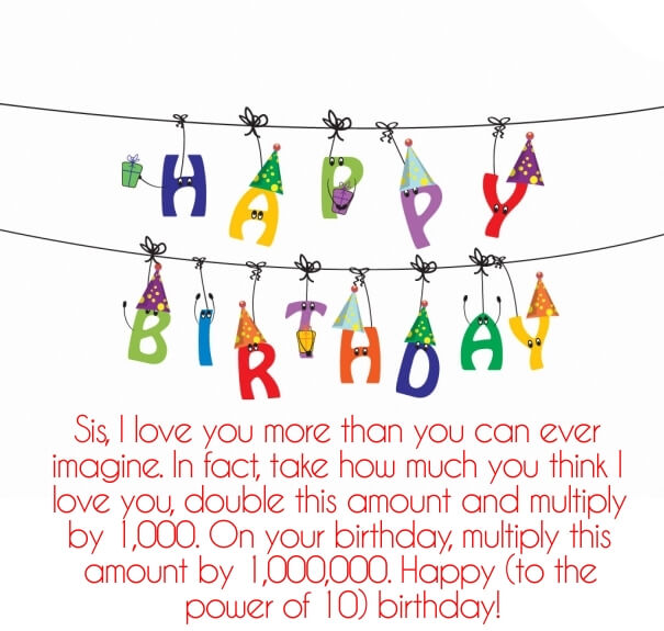 happy birthday sister wishes quotes and sayings images