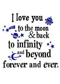 i love you to the stars and back
