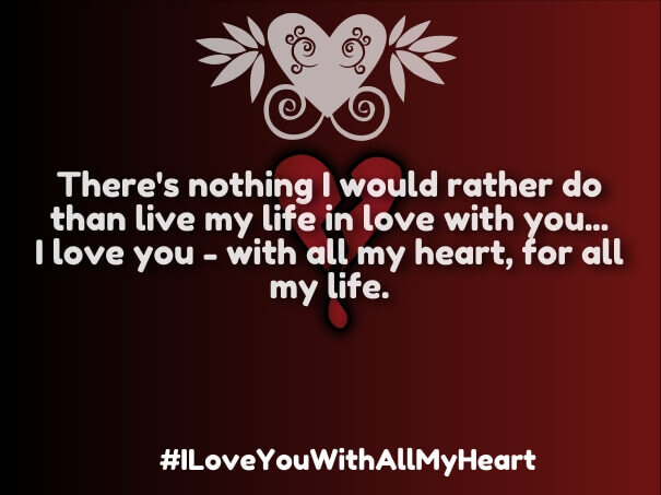 I Love You with all My Heart Quotes