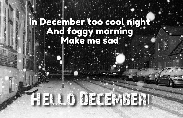 Hello December Night Quotes images