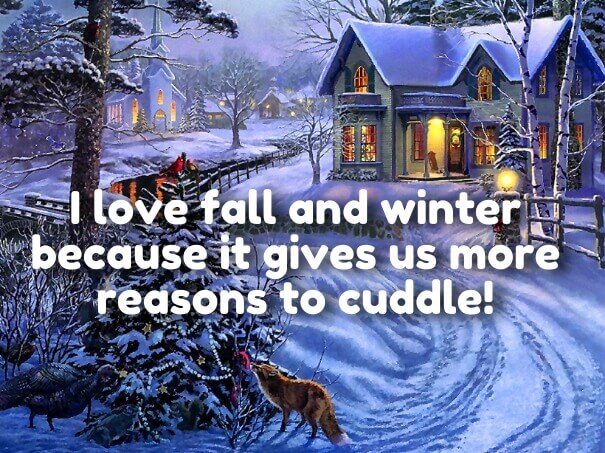 Love quotes for Winter December