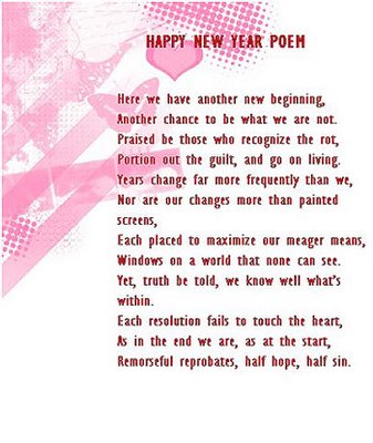 New year 2019 poems for cards