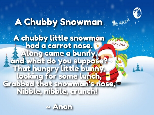Short funny christmas poems