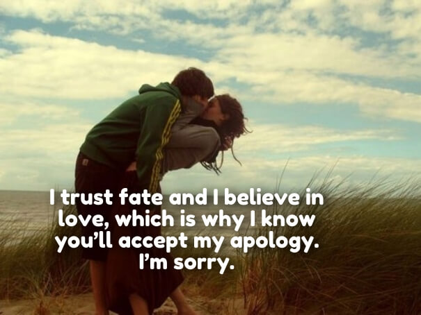 Words to say sorry to your boyfriend