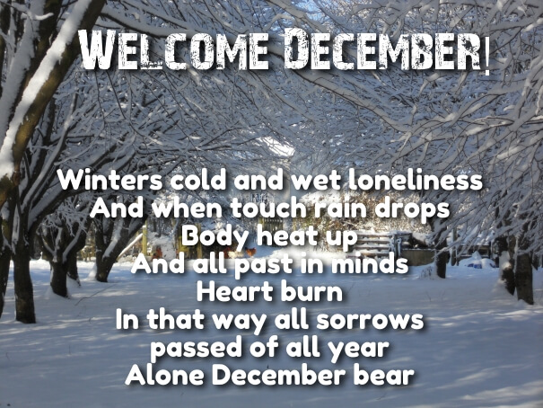 welcome december images
