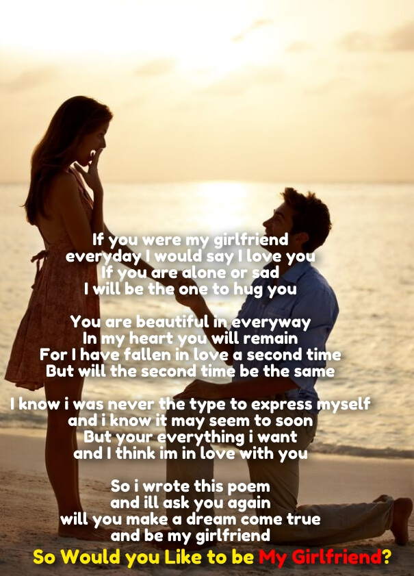 Poems And Quotes To Ask A Girl To Be Your Girlfriend