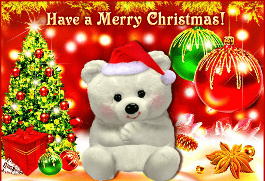 merry christmas holiday greetings teddy