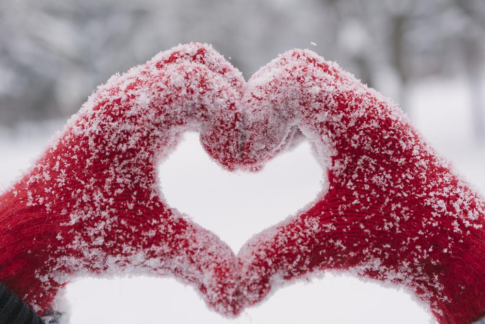 Happy Valentines Day Winter snow images