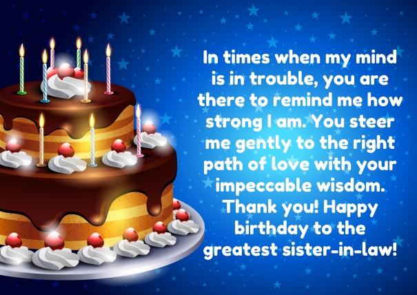 Happy birthday quotes for sister-in-law