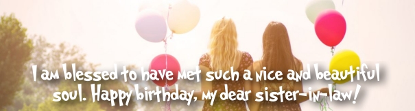 birthday greetings for sister in law Fb cover banner