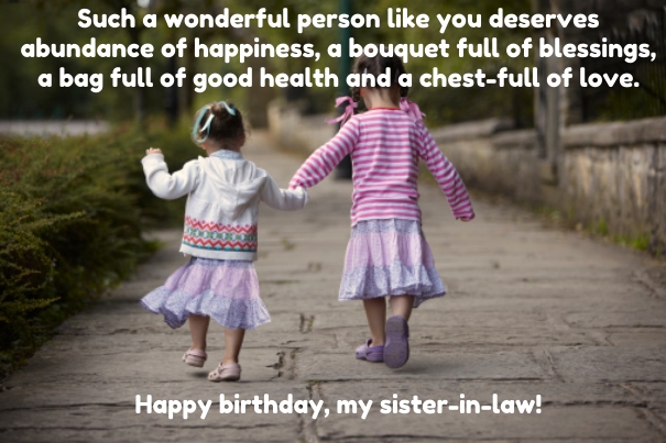 funny birthday wishes for sister in law images