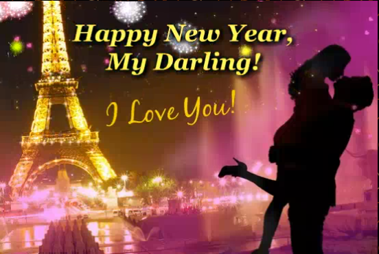 Happy New Year Darling I Love You Greeting