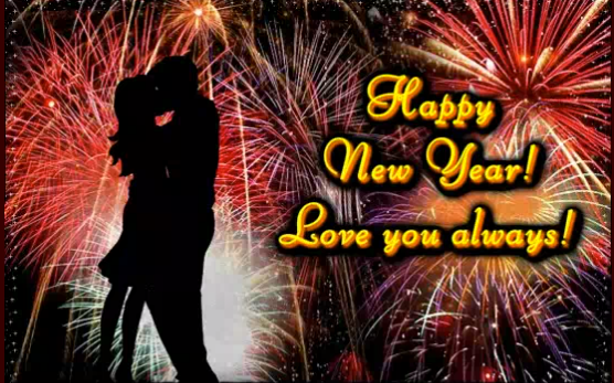 Thanks Darling Happy New Year Love You Always Greeting Card For Her