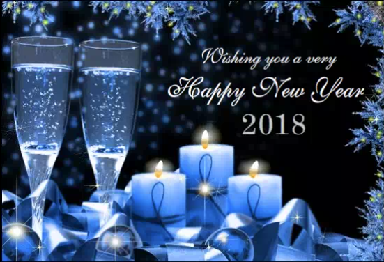new year greeting cards 2018