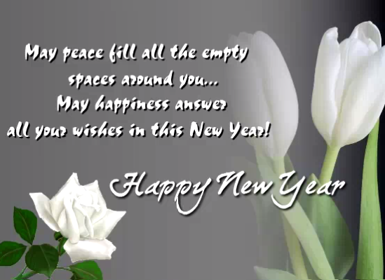 Peaceful New Year Greating Card