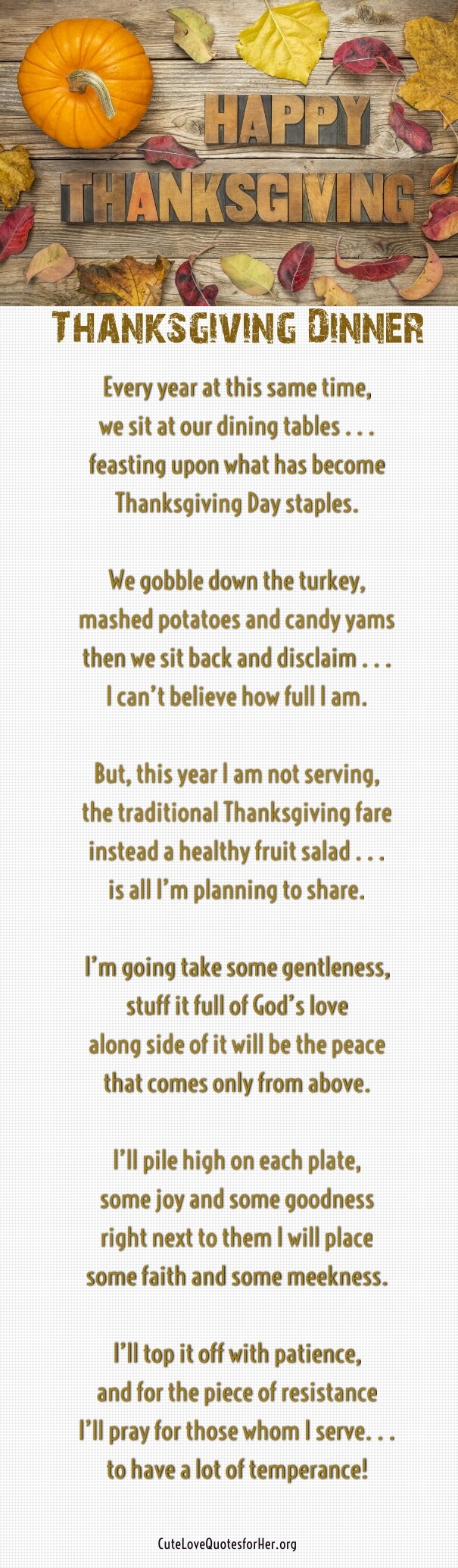 25 Thanksgiving Love Poems to Wish Her / Him Thankful Poems