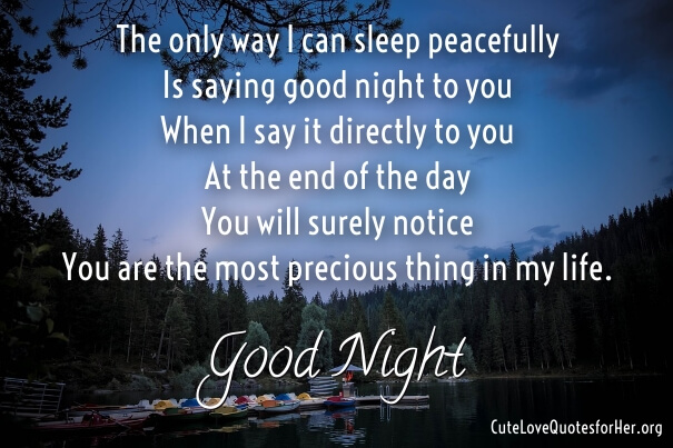 Good Night Poems For Wife