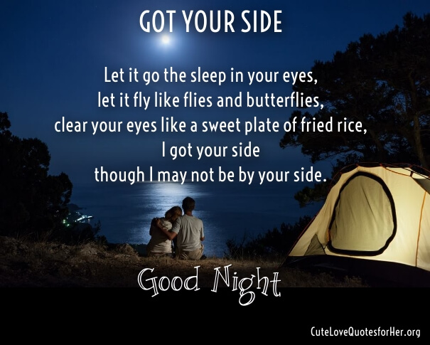 Sweet goodnight poems for him