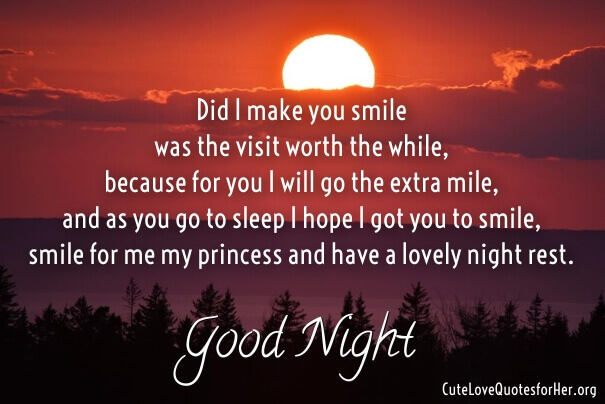 Romantic Good Night Poems For Her