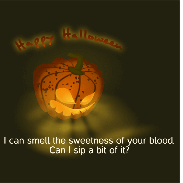 Romantic Halloween Quote One Liner